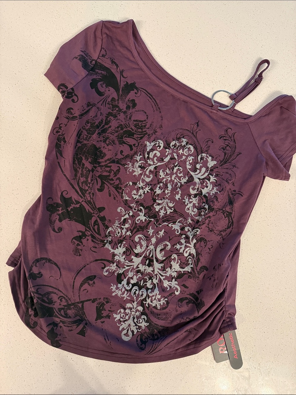 Women's Cold shoulder 2000's style top.